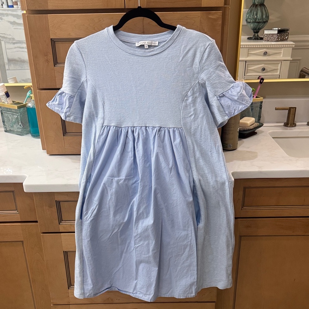 English Factory Light Blue womens Casual Dress